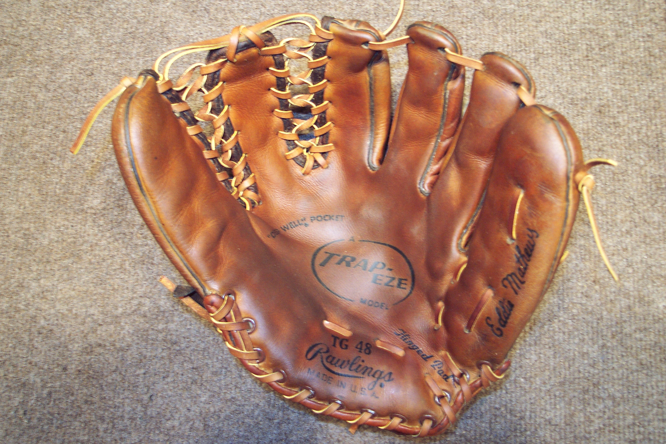 Baseball Glove Relacing And Repair By GLOVE WORKS Vintage Baseball