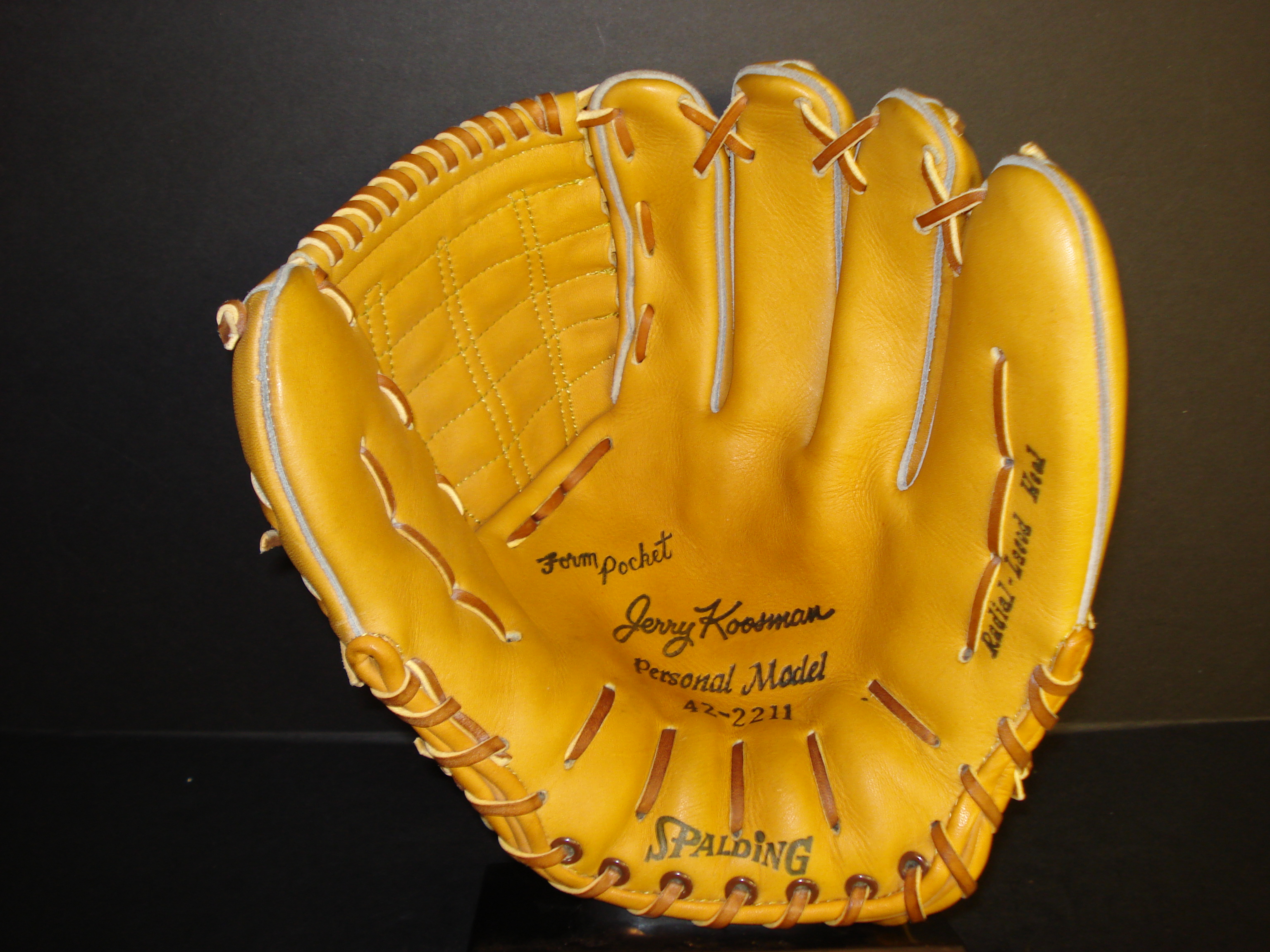 vintage baseball glove figure